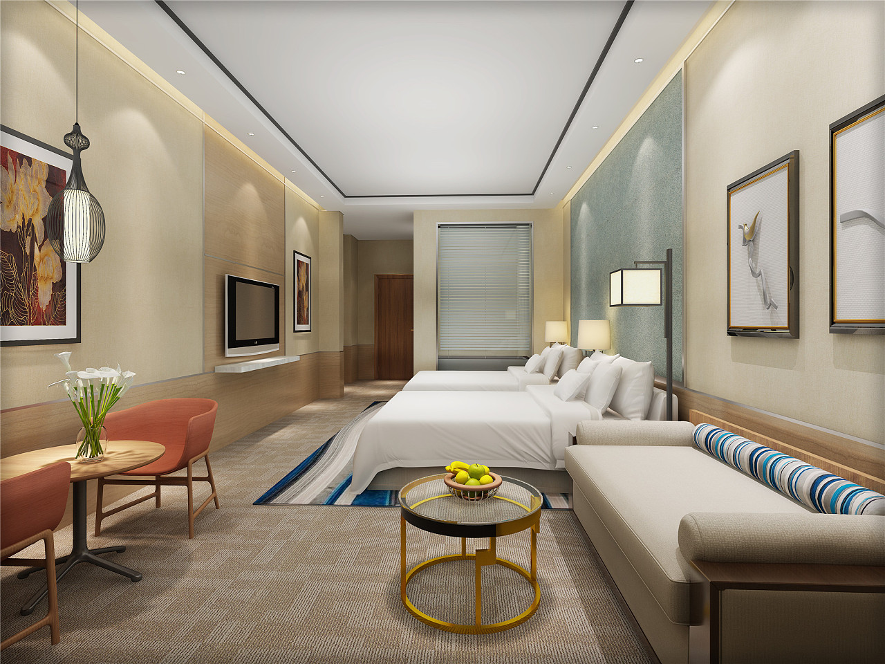 20170323_酒店房间|空间|室内设计|Geoffer - 原创作品 - 站酷 (ZCOOL)
