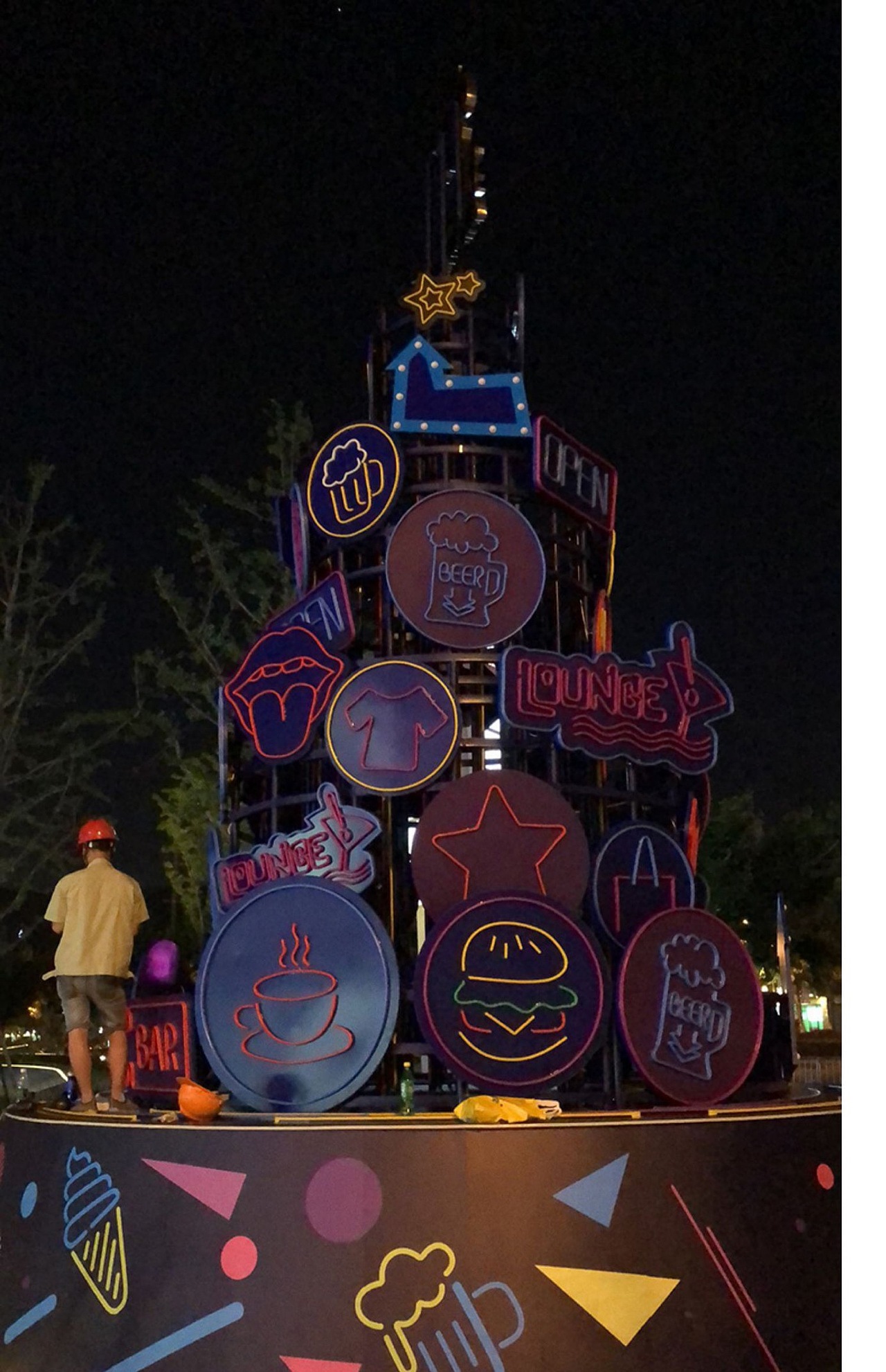 柔性LED字母霓虹灯发光防水大型户外灯饰画（图ZMjUyMzM1NjM2） - 商业空间设计 - 站酷设计师中玥景观美陈亮化原创素材 - 站酷ZCOOL