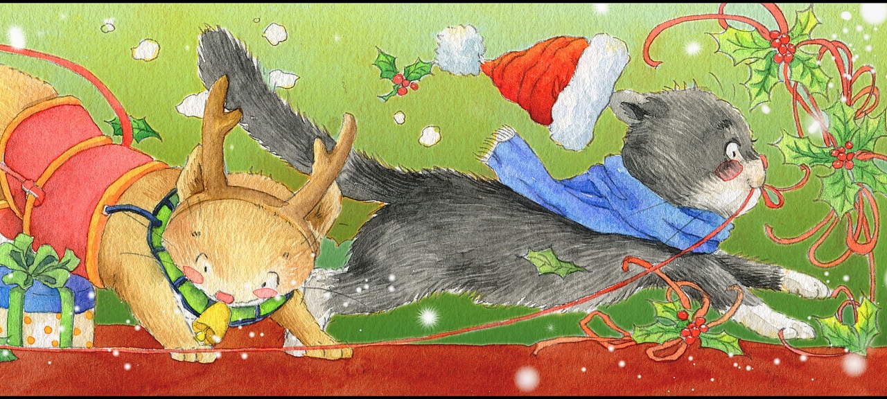 插画 水彩儿插 《小老鼠系列插画》