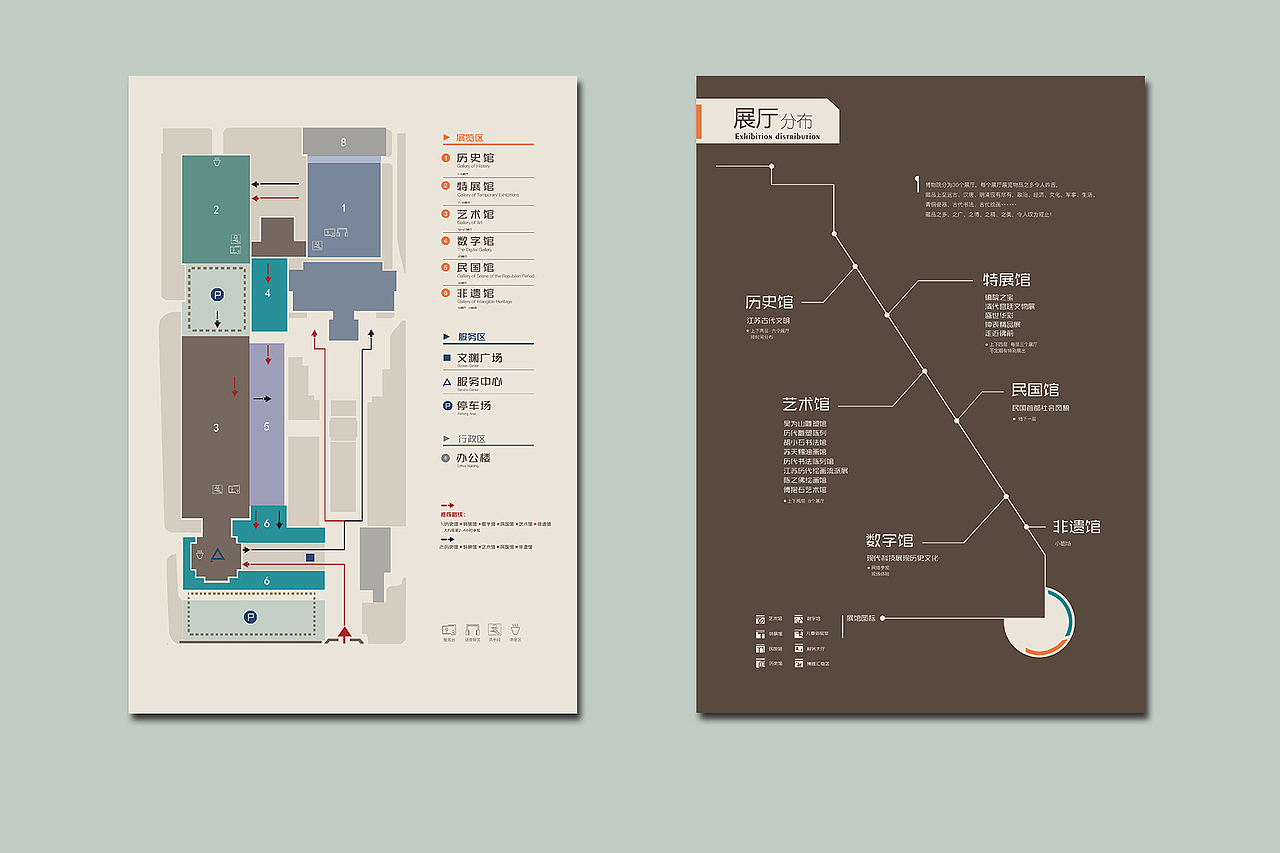 拟南京博物院游客导向介绍手册再设计