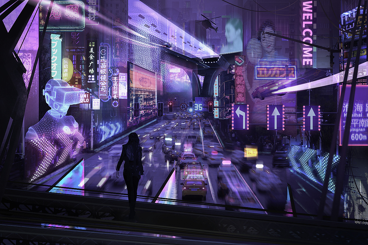 赛博朋克|平面|海报|南昌古天乐_原创作品-站酷zcool