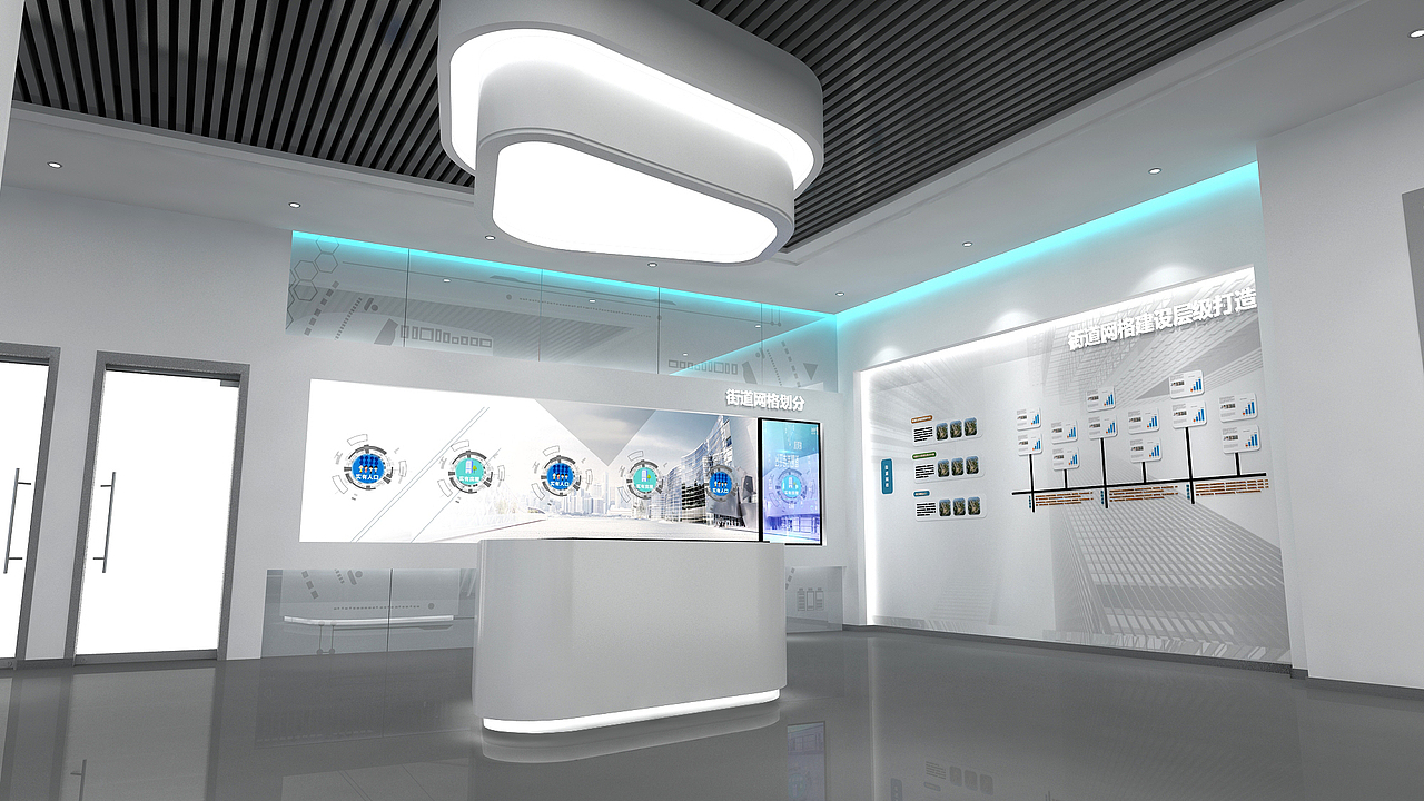 科技现代社区展厅（图ZMTgwODY5Nzc2） - 家装设计 - 站酷设计师怪圈文化原创素材 - 站酷ZCOOL