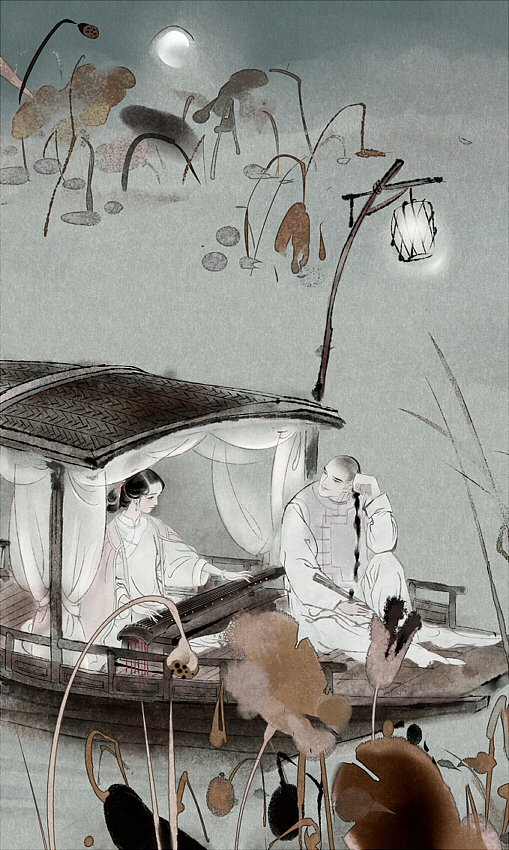 秋灯琐忆（图ZMTQxMTQzNzUy） - 商业插画 - 站酷设计师尧立原创素材 - 站酷ZCOOL