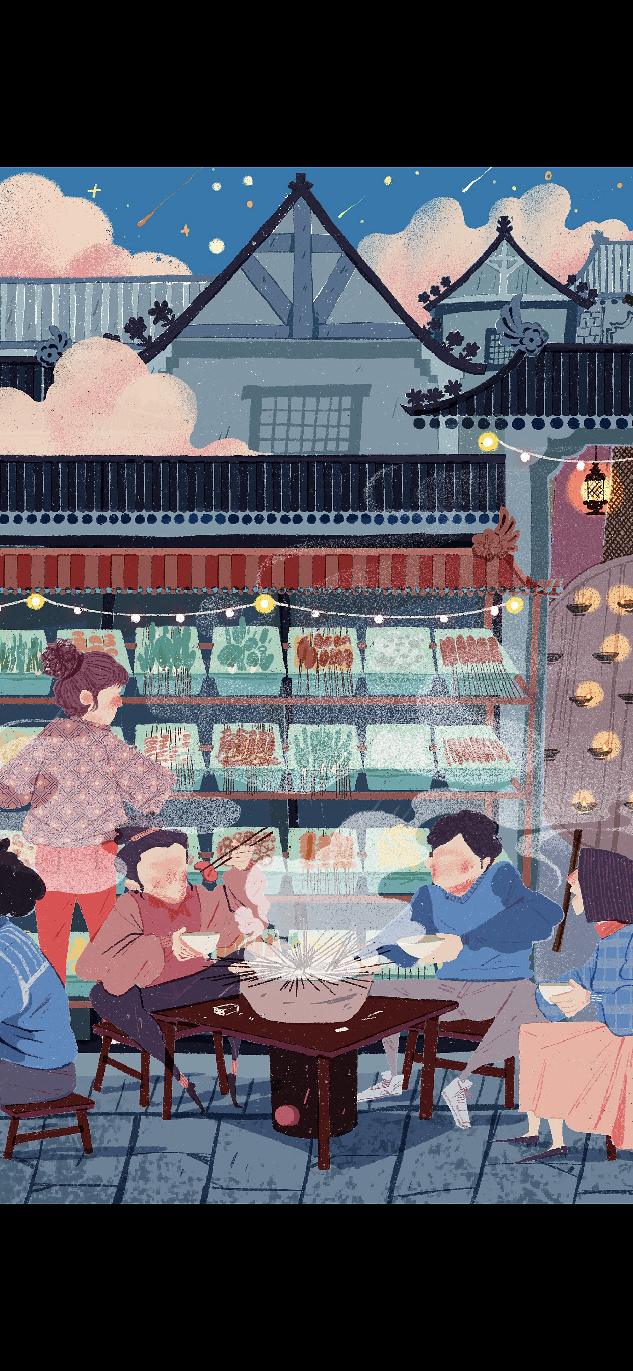 《一巷伊串》一段有记忆的故事（图ZMzE1Nzk2Nzc2） - 商业插画 - 站酷设计师九山DADA原创素材 - 站酷ZCOOL