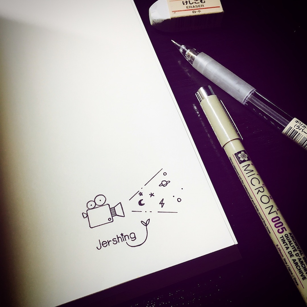 仪式感的在第一页写了自己的名字!