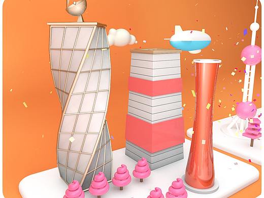 C4D作品（个人主页-ZMjk1NDY3NjA=） - 场景 - 站酷设计师二手土豆原创素材 - 站酷ZCOOL