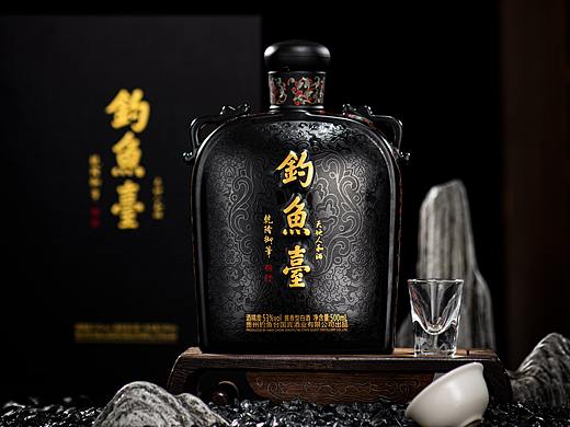 黑色钓鱼台酒究极拍照