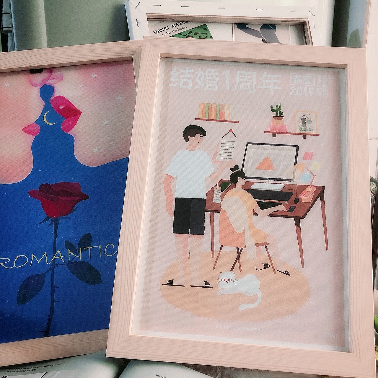 打印了两幅下来 纪念