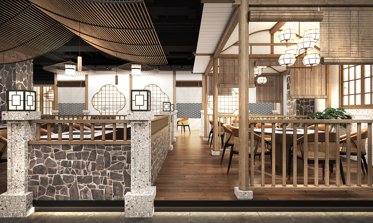 悦来悦牛火锅店设计