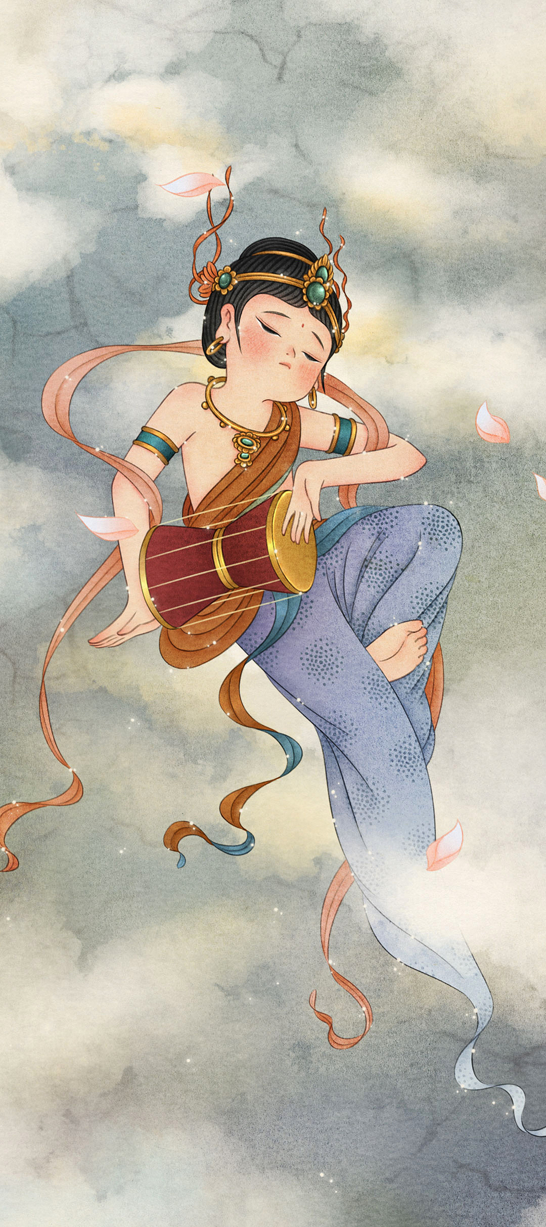 乐舞飞天图和奉侍飞天图