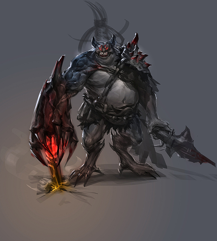 暗黑系怪物游戏原画