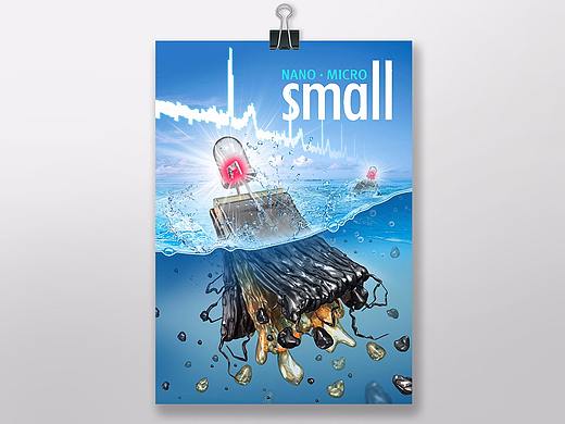 科研杂志small 论文封面设计