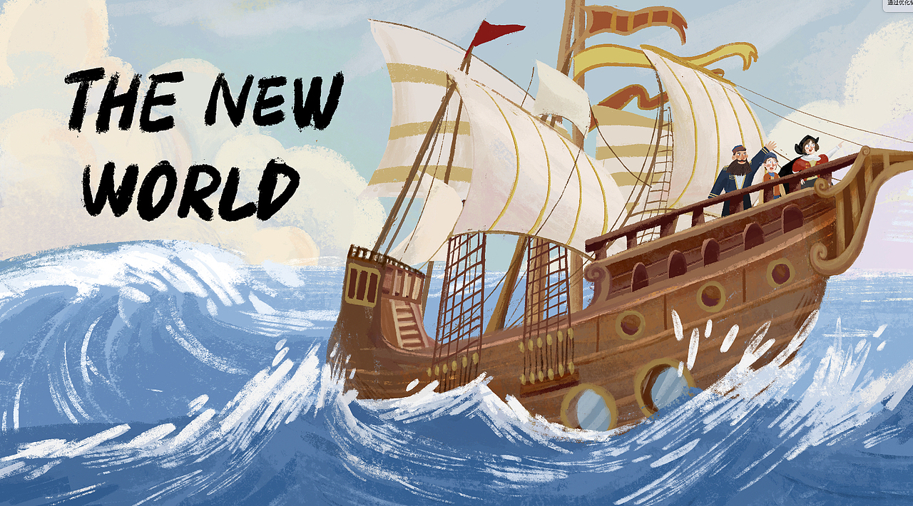 科普绘本《新大陆》（图ZMzI0NzMwMTg0） - 绘本 - 站酷设计师多肉梨花原创素材 - 站酷ZCOOL