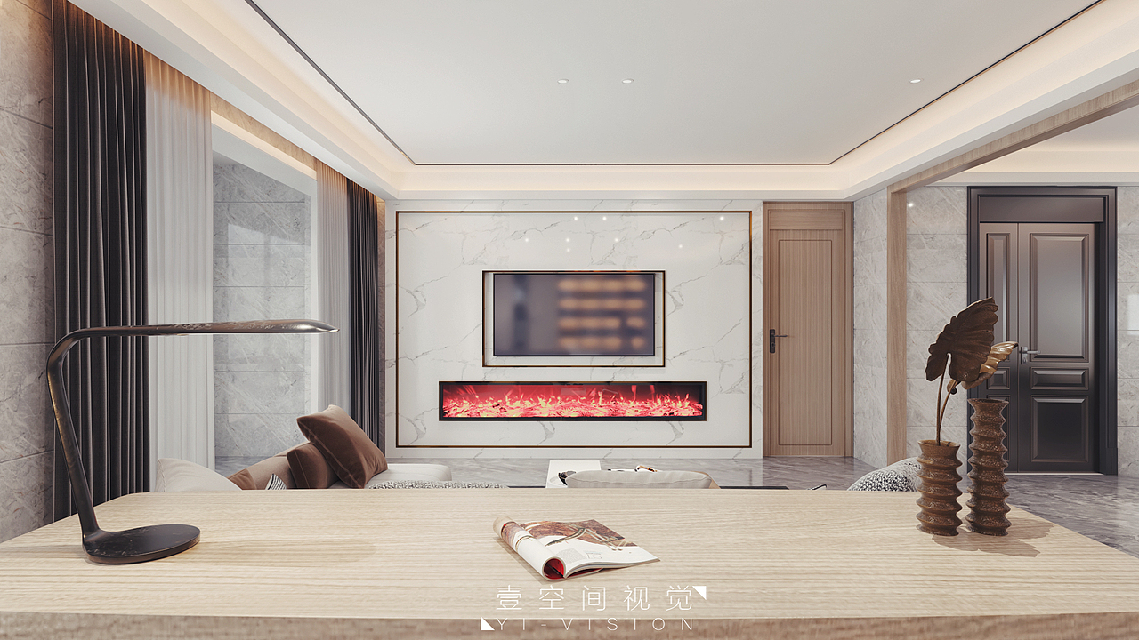 现代轻奢客厅（图ZMTYzODM3NzU2） - 家装设计 - 站酷设计师壹禾视觉原创素材 - 站酷ZCOOL