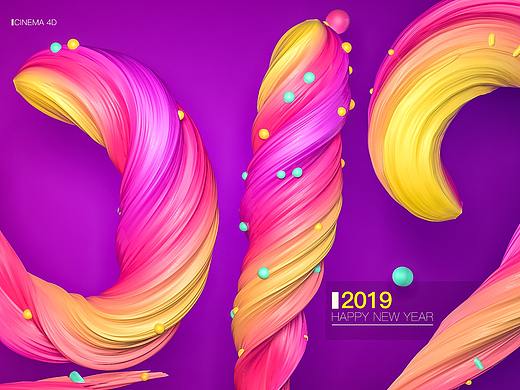 2019 C4D文字（个人主页-ZMzYxMjE3NzI=） - 场景 - 站酷设计师我只取一瓢饮原创素材 - 站酷ZCOOL