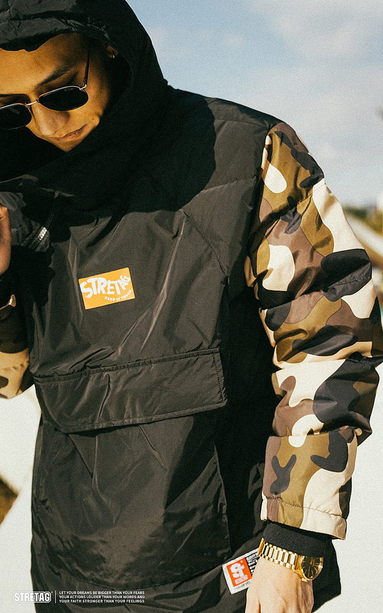 STRETAG2019冬季新品原创潮牌时尚街头迷彩羽绒服外套