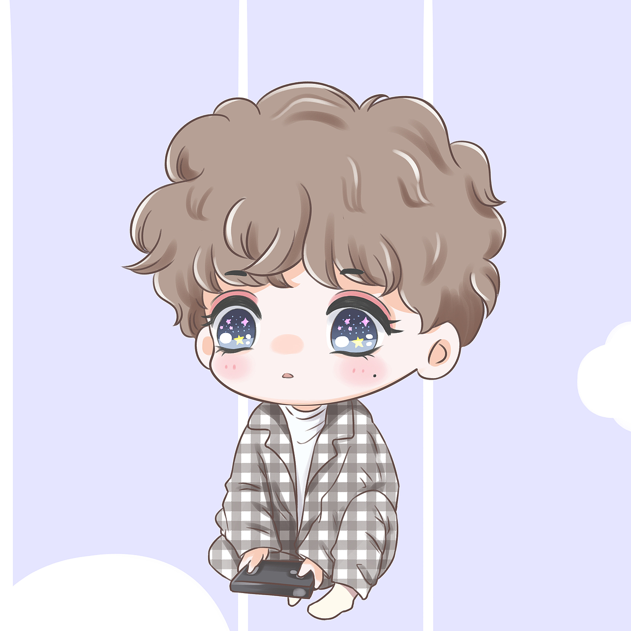 蔡徐坤手绘漫画人物