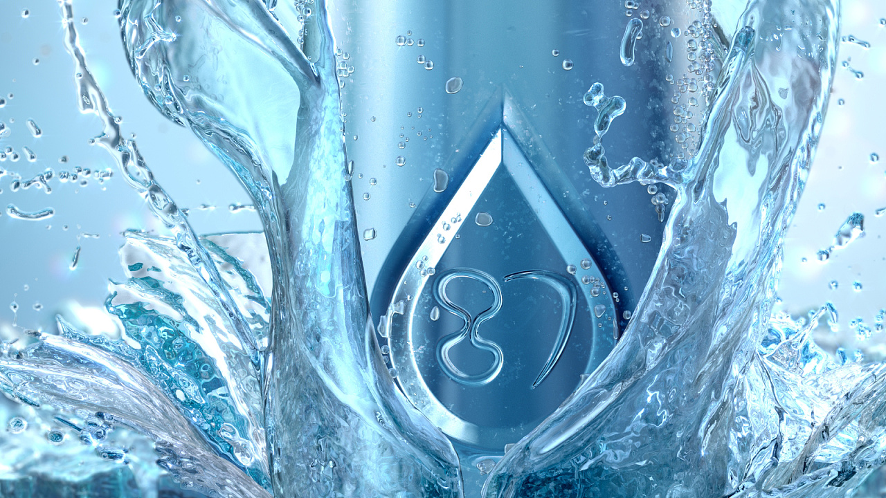 用c4d制作漂亮的矿泉水液体效果