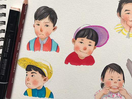 小朋友头像（个人主页-ZMjcyMDQ5NzI=） - 儿童插画 - 站酷设计师瑶瑶啊瑶到外婆桥原创素材 - 站酷ZCOOL