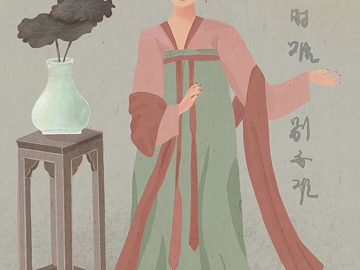 古风仕女（个人主页-ZNTU5NDk5MjQ=） - 创作习作 - 站酷设计师陈咸鱼66原创素材 - 站酷ZCOOL