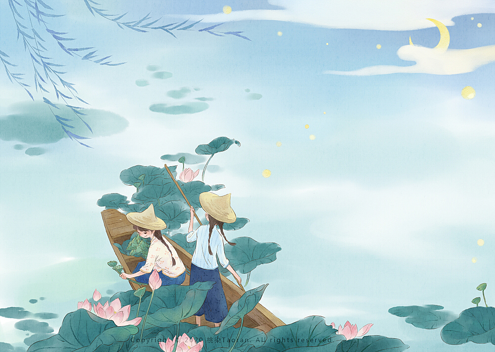 诗歌插图|插画|儿童插画|桃染lin_原创作品-站酷zcool