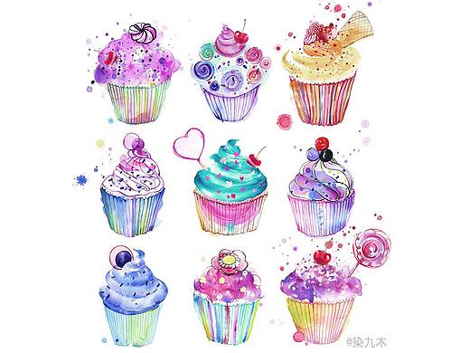 水彩手绘 【冰淇淋后记】