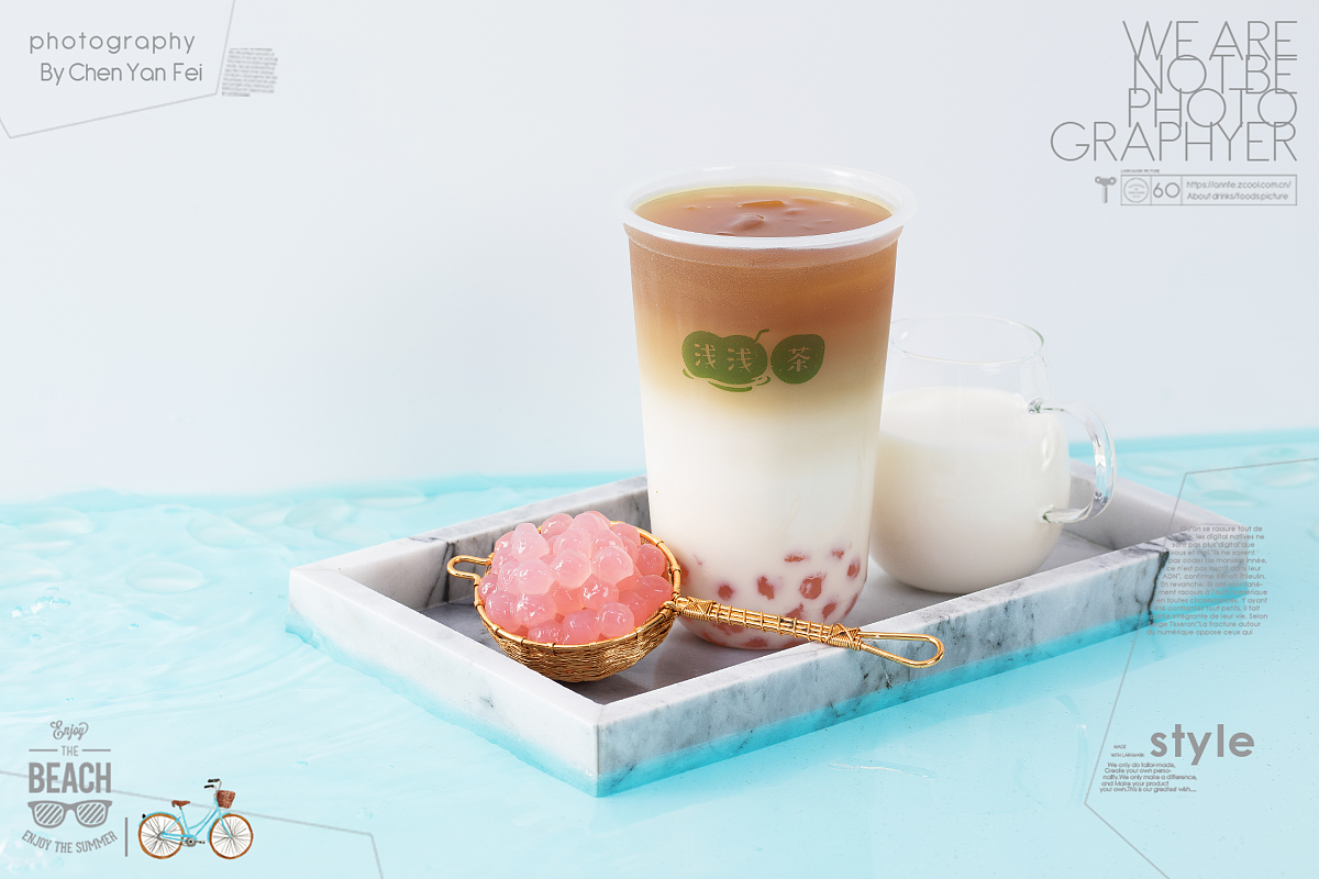 奶茶饮品缩微摄影小人国摄影微缩摄影