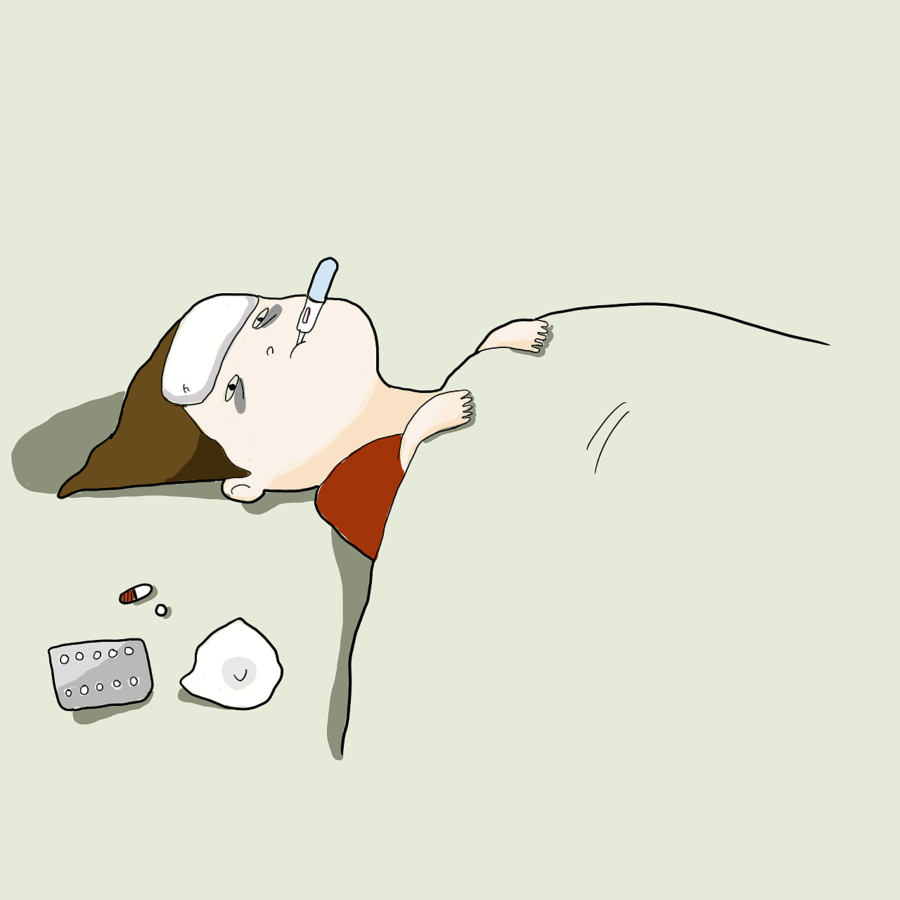 辛苦工作一天,疲惫不堪的诸葛在地铁上睡着了.