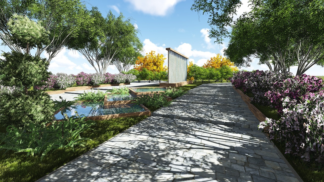 景观节点效果图