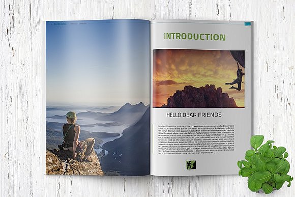 42页户外服装产品画册模板