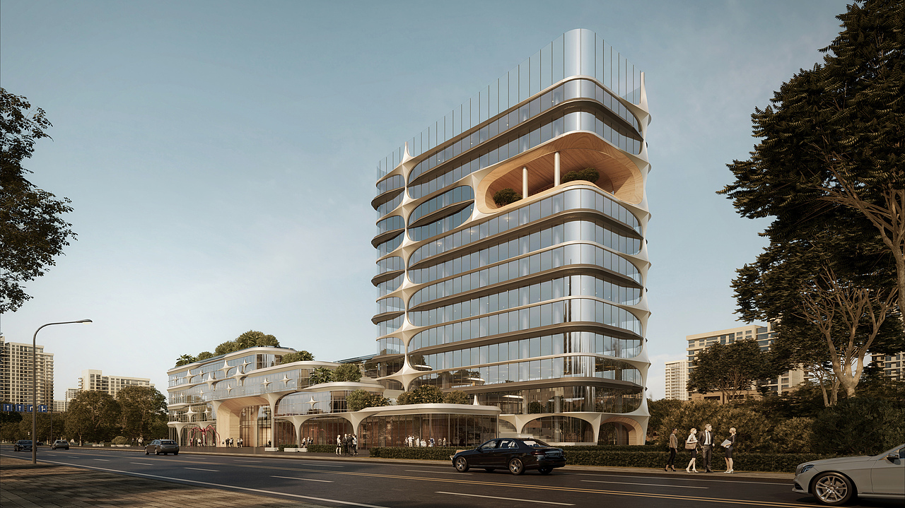 驷马桥办公楼建筑表现