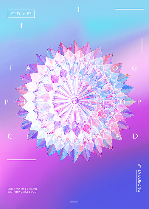 c4d作品#炫彩三维海报render