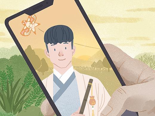 中国移动咪咕系列产品“端午节”主题系列H5插画