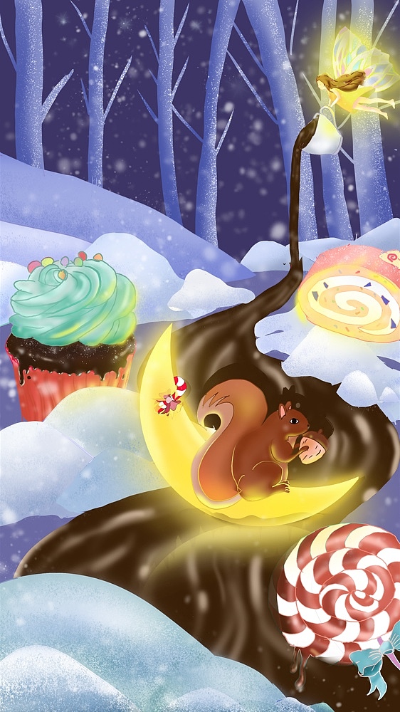 晚来天欲雪,能饮一杯无（图ZMTg4MjIwNDIw） - 商业插画 - 站酷设计师沈艳梅原创素材 - 站酷ZCOOL