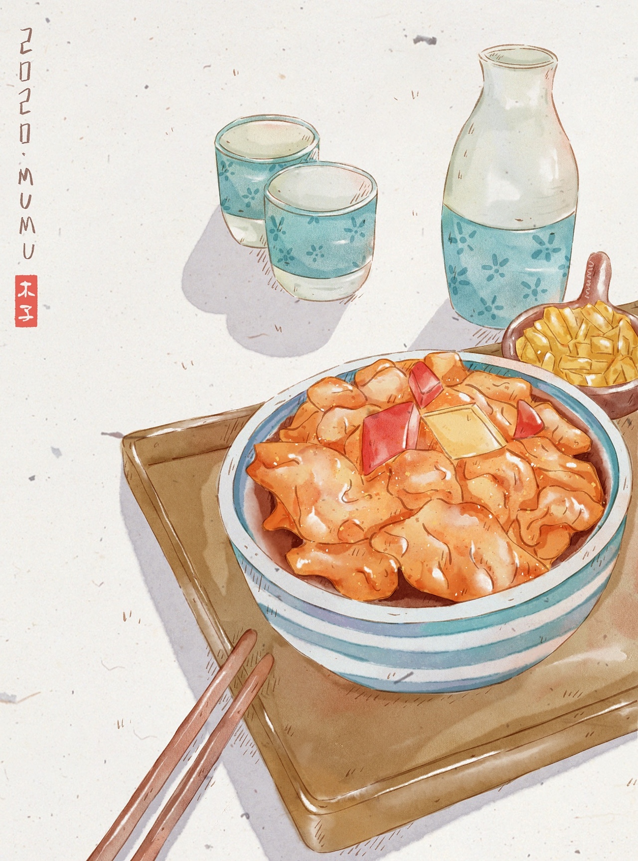 iPad水彩美食插画（图ZMjI3ODQ2MDky） - 创作习作 - 站酷设计师muzi_MUMU原创素材 - 站酷ZCOOL