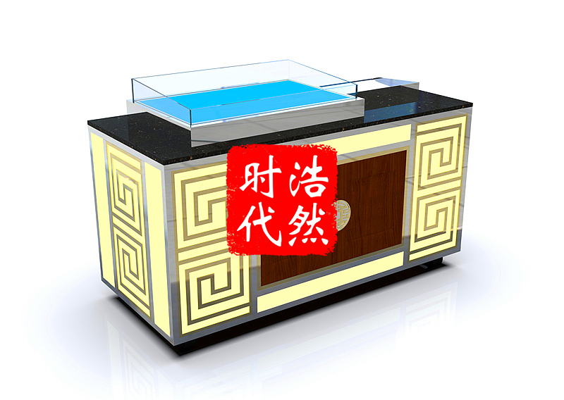 浩然时代 餐厅取餐台定制设计 大理石酒店折叠布菲台