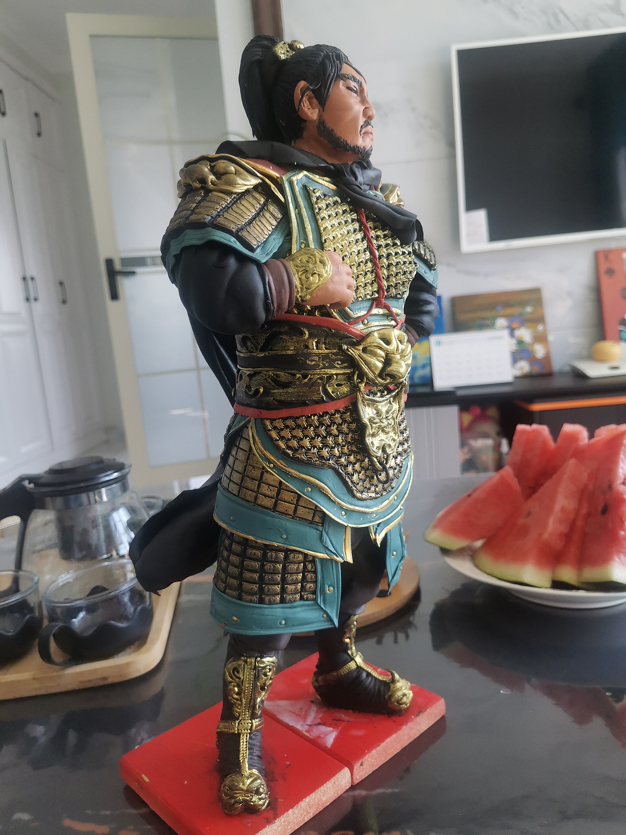 中国非遗面塑作品-夏侯惇