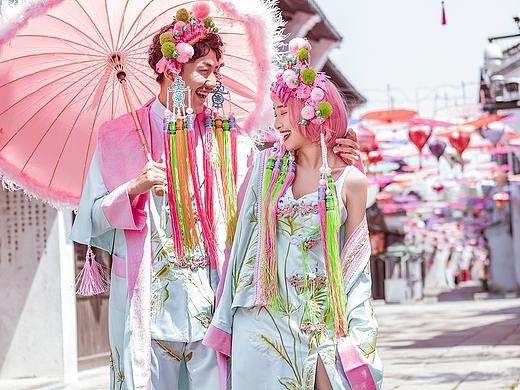 国潮风婚纱样片修图分享