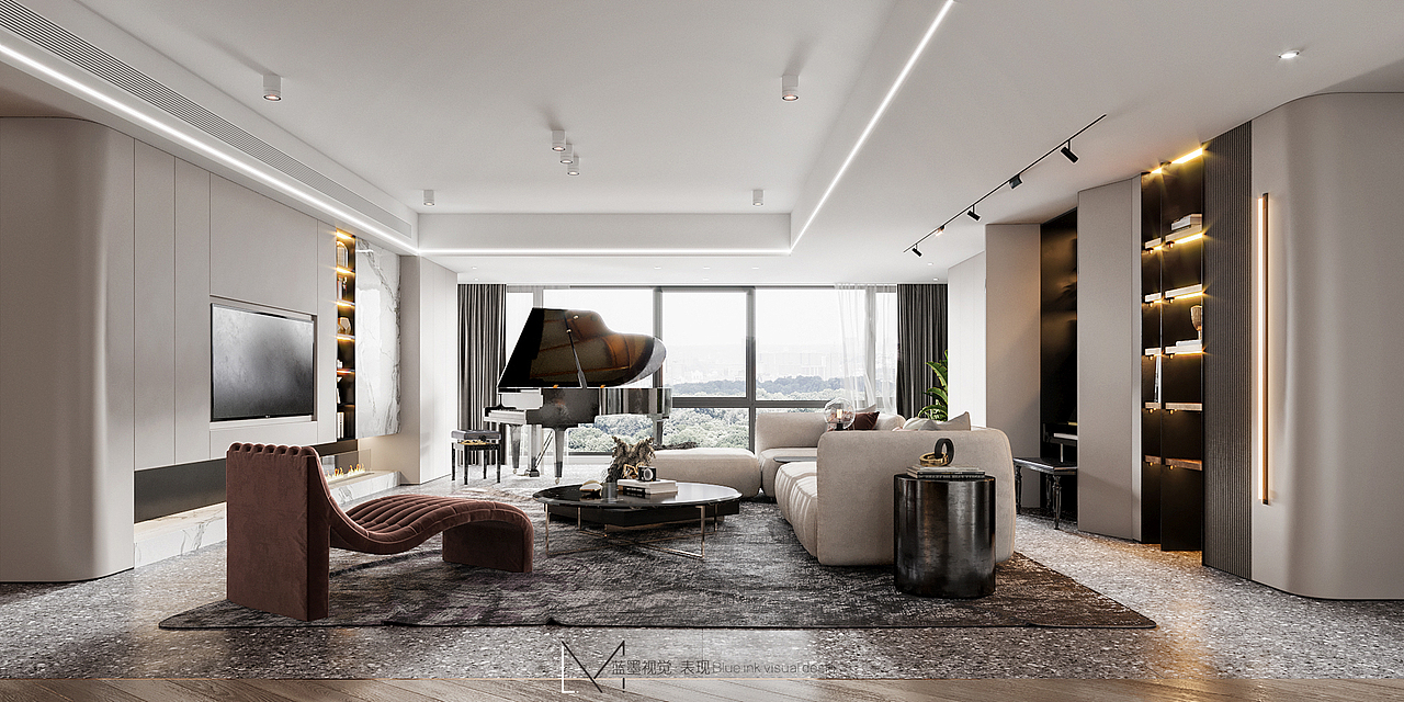 现代风格 | 蓝墨视觉（图ZMjA2NTExNzA0） - 家装设计 - 站酷设计师蓝墨视觉表现原创素材 - 站酷ZCOOL