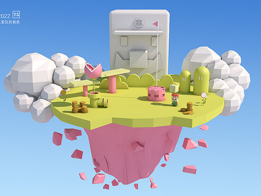 low poly风格