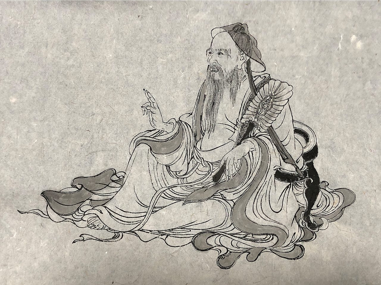 临李公麟维摩演教图(局部)