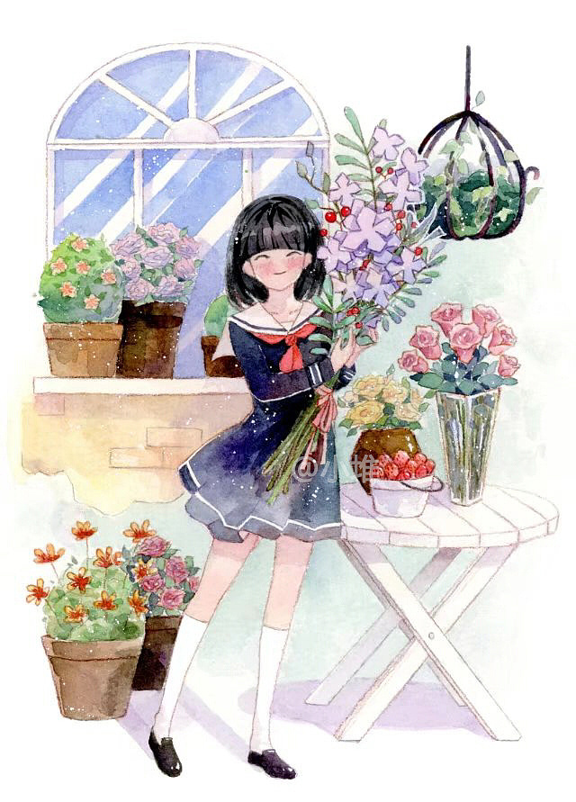 花圃|插画|创作习作|小堆家有只麻花 - 原创作品 - 站酷 (zcool)