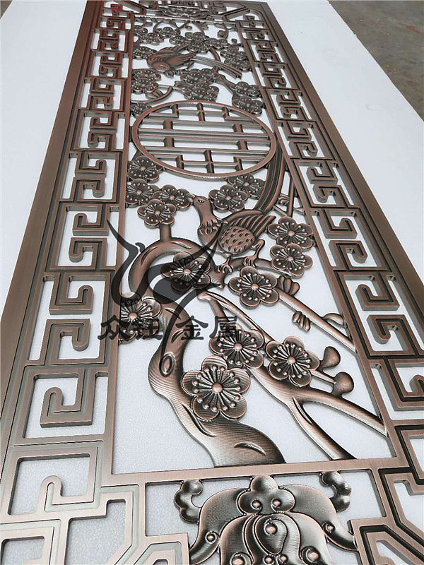 辽宁会所做旧红古铜铝艺浮雕别墅装饰屏风（图ZMjIxMzcyMDg0） - 家装设计 - 站酷设计师众钰金属原创素材 - 站酷ZCOOL