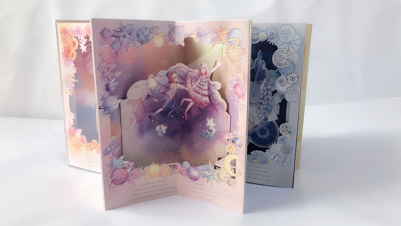 Project Mili 曲绘折叠书（图ZMjMxNTUwODg0） - 绘本 - 站酷设计师废云原创素材 - 站酷ZCOOL