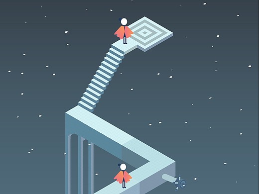 5d风格插画纪念碑谷