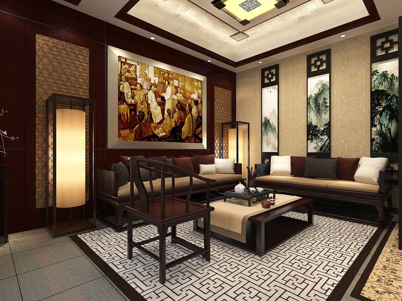 晋商主题酒店四合院设计（图ZMTQ5MDUxMjcy） - 建筑/空间 - 站酷设计师farawayyyy原创素材 - 站酷ZCOOL