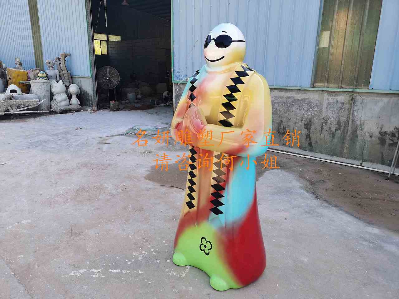 佛门景观装饰玻璃钢和尚造型雕塑抽象道士人物喷绘摆件（图ZMjI5NjQ3MDA4） - 雕塑 - 站酷设计师美陈艺术雕塑原创素材 - 站酷ZCOOL