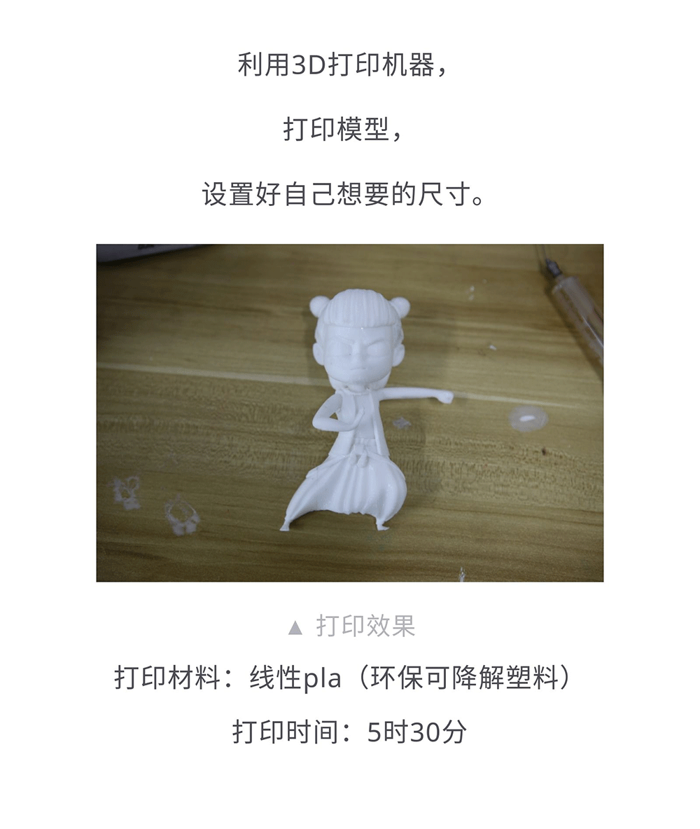 爆款哪吒 | 3D打印黑眼圈小哪吒挺别致嘛!