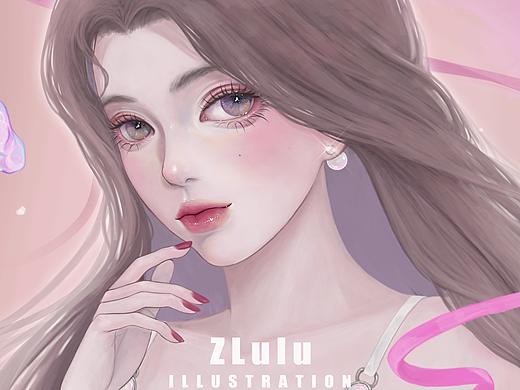少女（個人主頁-ZNTc1MTIyMDQ=） - 商業(yè)插畫 - 站酷設(shè)計師Zluluisme原創(chuàng)素材 - 站酷ZCOOL