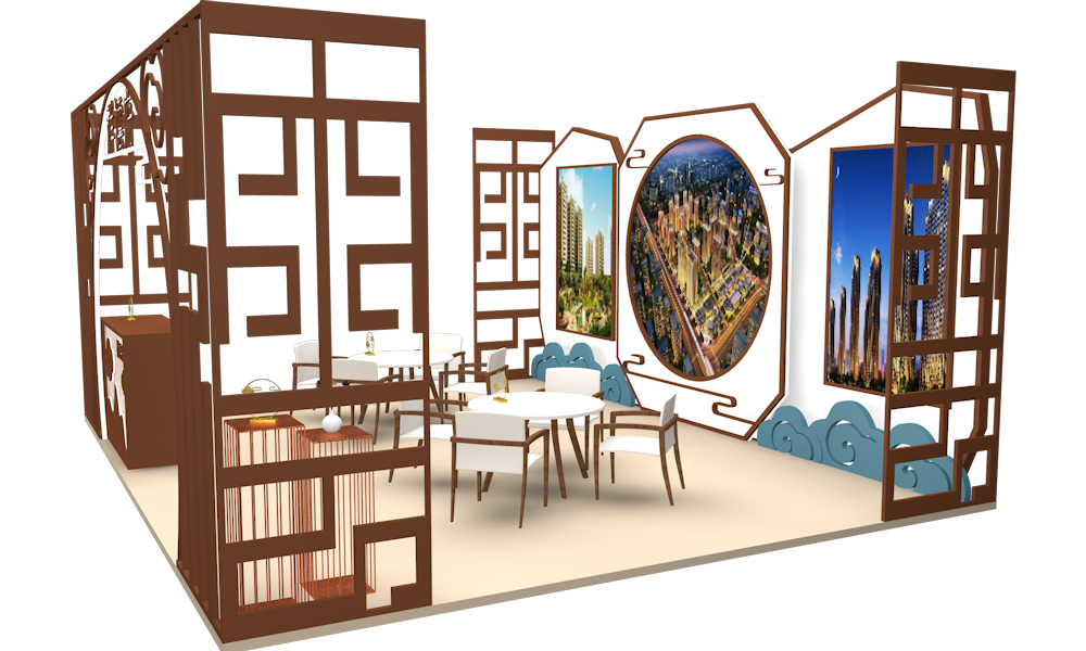 【展厅设计】新式中国风地产展厅设计